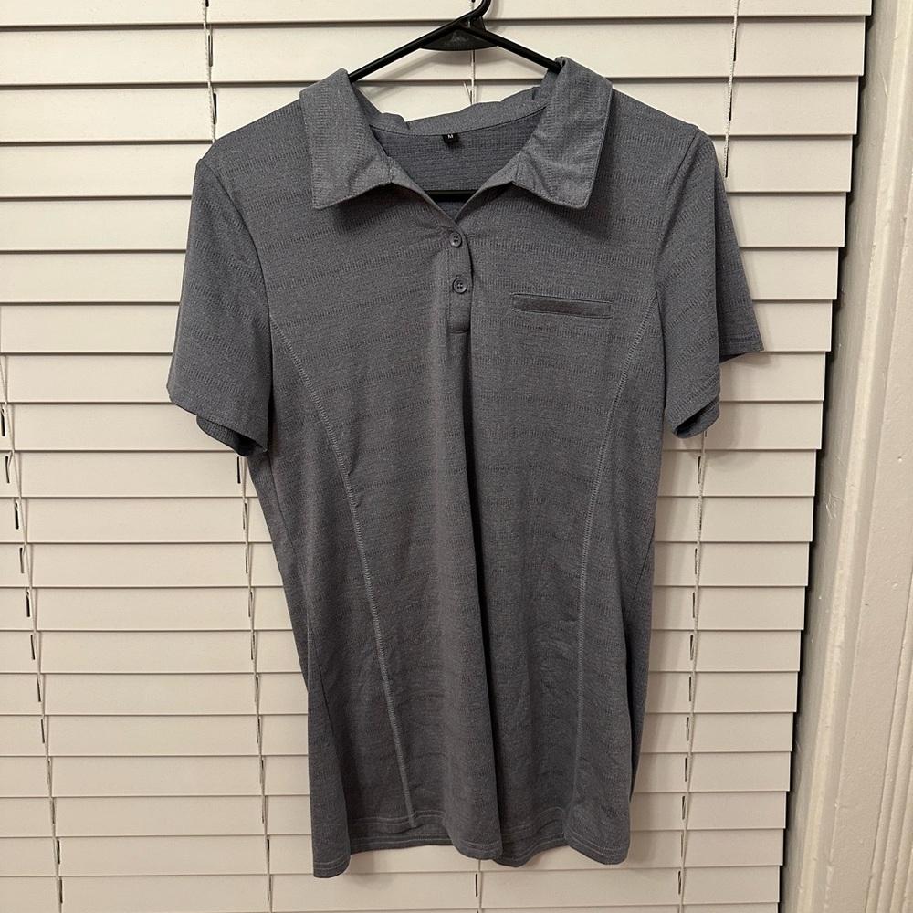 Women’s Gray Polo Shirt